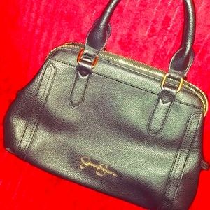 Jessica Simpson black leather purse